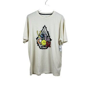 Volcom Cream T-Shirt Men's Size L NWT